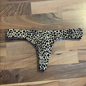 Victoria’s Secret leopard print thong bottom